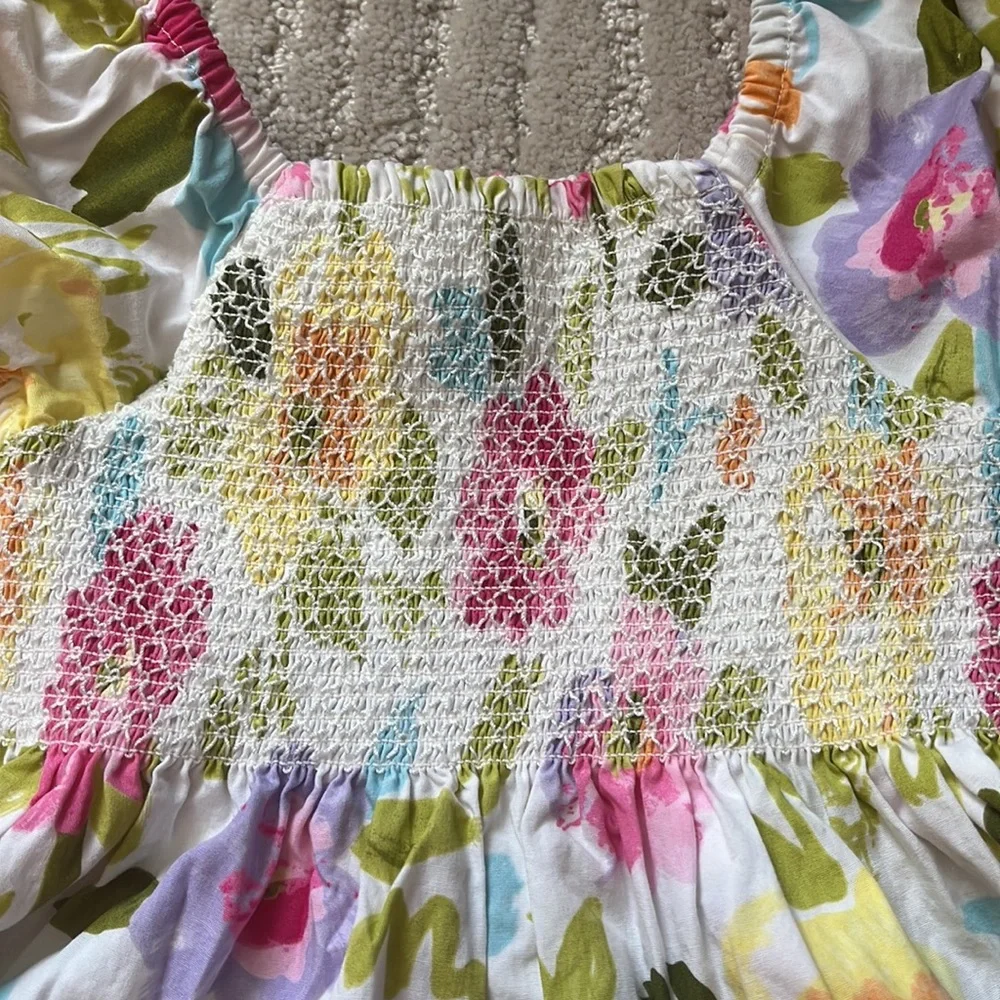 Vintage Gymboree Floral Cotton Summer Dress